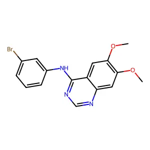 N-(3-溴苯基)-6,7-二甲氧基喹唑啉-4-胺 structure