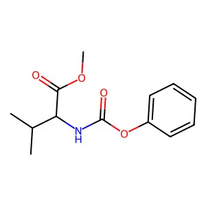 Methyl N-(phenoxycarbonyl)-L-valinate structure