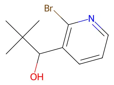 1-(2-Bromo-pyridin-3-yl)-2,2-dimethyl-propan-1-ol structure