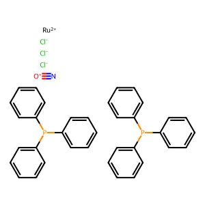 Trichloronitrosylbis(triphenylphosphine)ruthenium structure