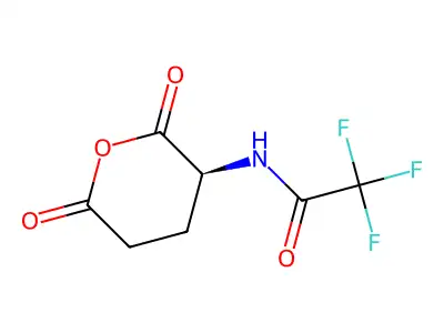 N-[(3S)-2,6-dioxooxan-3-yl]-2,2,2-trifluoroacetamide structure