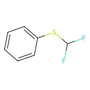 [(Difluoromethyl)thio]benzene structure