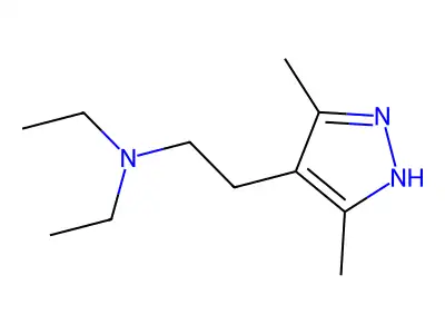 [2-(3,5-dimethyl-1H-pyrazol-4-yl)ethyl]diethylamine structure