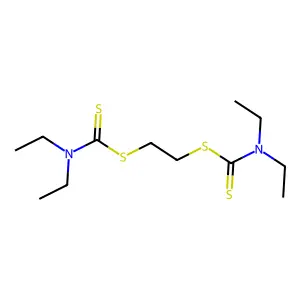(Diethylamino){2-[(diethylamino)thioxomethylthio]ethylthio}methane-1-thione structure