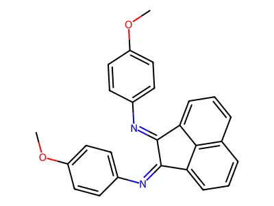 Benzenamine, N,N'-1,2-acenaphthylenediylidenebis[4-methoxy- structure
