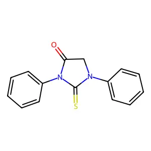 1,3-Diphenyl-2-sulfanylideneimidazolidin-4-one structure