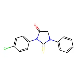 3-(4-Chlorophenyl)-1-phenyl-2-sulfanylideneimidazolidin-4-one structure