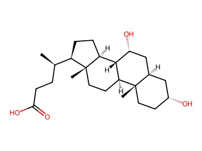 Allochenodeoxycholic acid structure