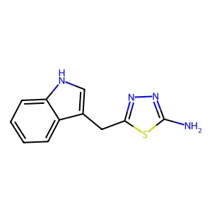 5-(1H-吲哚-3-基甲基)-1,3,4-噻二唑-2-胺 structure