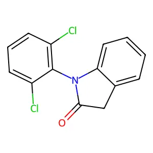 1-(2,6-Dichlorophenyl)indolin-2-one structure
