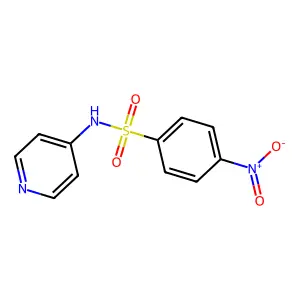 4-nitro-N-pyridin-4-ylbenzenesulfonamide structure