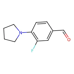 3-Fluoro-4-(pyrrolidin-1-yl)benzaldehyde structure