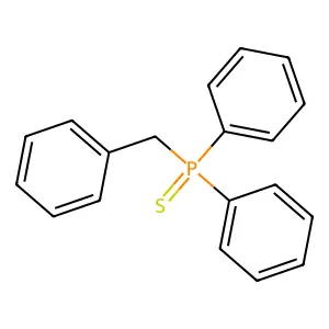 Phosphine sulfide, diphenyl(phenylmethyl)- structure