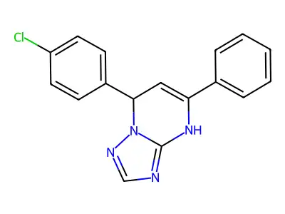 7-(4-Chlorophenyl)-5-phenyl-4,7-dihydro[1,2,4]triazolo[1,5-a]pyrimidine structure