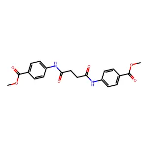 Methyl 4-[[4-(4-methoxycarbonylanilino)-4-oxobutanoyl]amino]benzoate structure