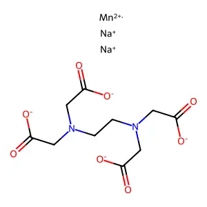 Disodium manganese EDTA structure