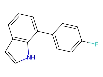 7-(4-fluorophenyl)-1H-indole structure