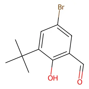 5-Bromo-3-(tert-butyl)-2-hydroxybenzaldehyde structure