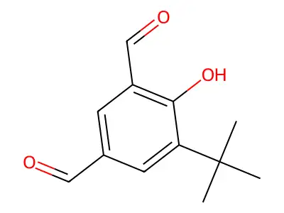 5-Tert-butyl-4-hydroxybenzene-1,3-dicarbaldehyde structure
