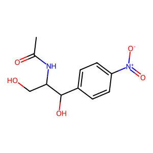 N-乙酰基-4-硝基苯丝氨醇 structure