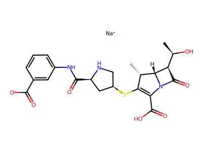 Ertapenem disodium structure