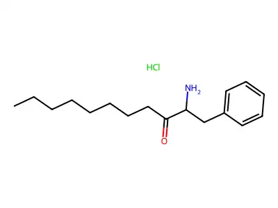 2-Amino-1-phenylundecan-3-one--hydrogen chloride (1/1) structure