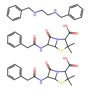 芐星青黴素 structure