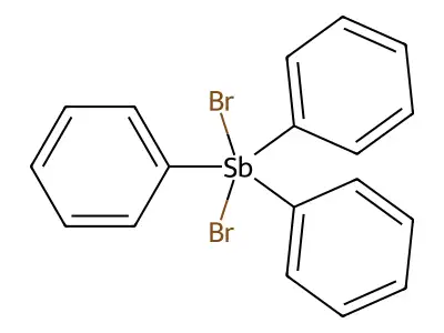 三苯基二溴化锑 structure