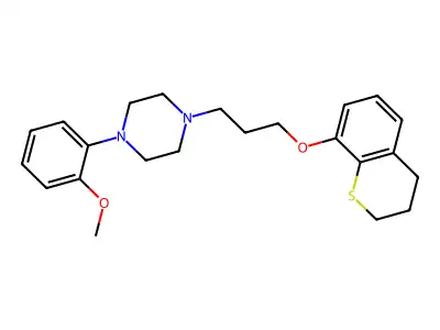 8-((3-(4-(2-Methoxyphenyl)piperazin-1-yl)propyl)oxy)thiochroman structure