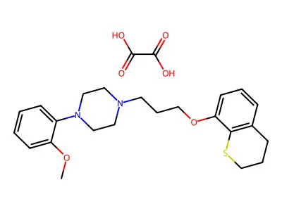 8-((3-(4-(2-Methoxyphenyl)piperazin-1-yl)propyl)oxy)thiochroman oxalate structure