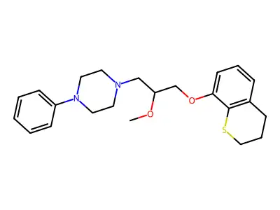 8-((2-Methoxy-3-(4-phenylpiperazin-1-yl)propyl)oxy)thiochroman structure