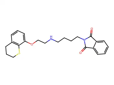 8-((2-(N-(4-Phthalimidobutyl)amino)ethyl)oxy)thiochroman structure