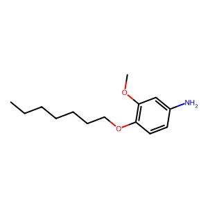 m-Anisidine, 4-(heptyloxy)- structure