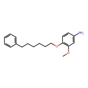 m-Anisidine, 4-((6-phenylhexyl)oxy)- structure