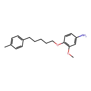 m-Anisidine, 4-((5-p-tolylpentyl)oxy)- structure