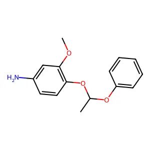 3-Methoxy-4-(1-phenoxyethoxy)aniline structure