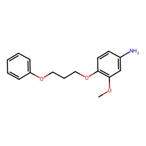 m-Anisidine, 4-(3-phenoxypropoxy)- structure