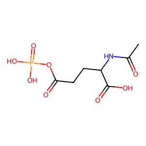 N-乙酰基-L-谷氨酰5-磷酸 structure