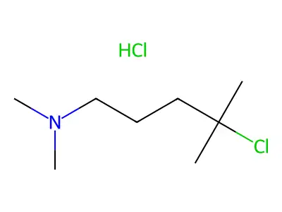 N-(4-chloro-4-methylpentyl)-N,N-dimethylamine hydrochloride structure