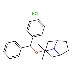 8-Azabicyclo(3.2.1)octane, 3-(diphenylmethoxy)-8-(1-methylethyl)-, hydrochloride structure