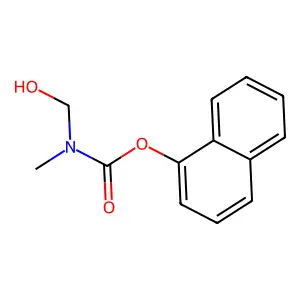 Carbamic acid, (hydroxymethyl)methyl-, 1-naphthalenyl ester structure