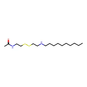 N-(2-((2-(癸氨基)乙基)二硫)乙基)乙酰胺 structure