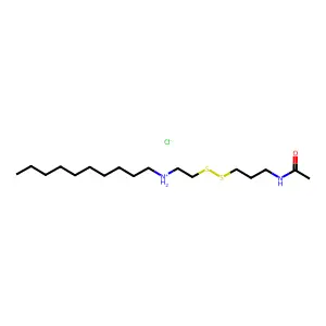 Disulfide, 3-acetamidopropyl 2-(decylamino)ethyl, hydrochloride structure