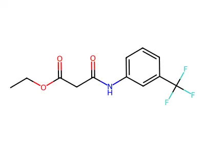Ethyl 3-oxo-3-{[3-(trifluoromethyl)phenyl]amino}propanoate structure