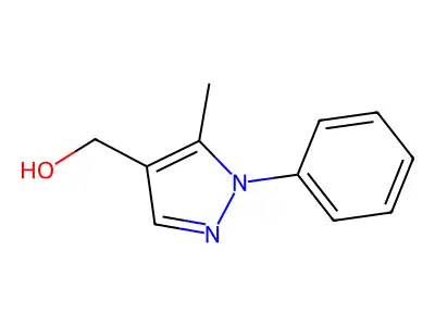 5-Methyl-1-phenyl-1H-pyrazole-4-methanol structure