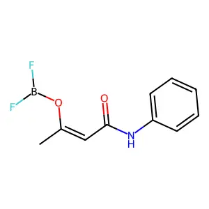 二氟(3-氧代-N-苯基丁酰胺基-O,O')硼 structure