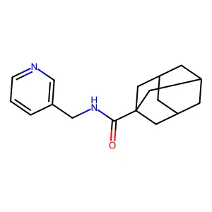 Adamantane-1-carboxylic acid (pyridin-3-ylmethyl)-amide structure