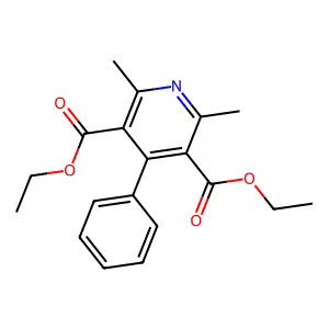 Diethyl 2,6-Dimethyl-4-Phenylpyridine-3,5-Dicarboxylate structure