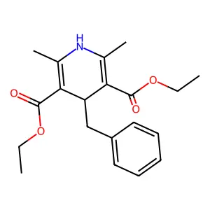 3,5-Diethyl 1,4-dihydro-2,6-dimethyl-4-(phenylmethyl)-3,5-pyridinedicarboxylate structure