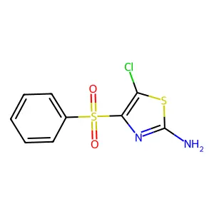 5-氯-4-(苯磺酰基)-1,3-噻唑-2-胺 structure
